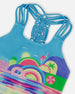 Printed One-Piece Swimsuit Multicolored - G30NG31_050
