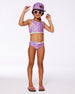 Printed Two-Piece Swimsuit Old Mauve And Multicolored Butterflies - G30NG62_054
