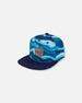Printed Cap Blue Wave And Black - G30VBC_042