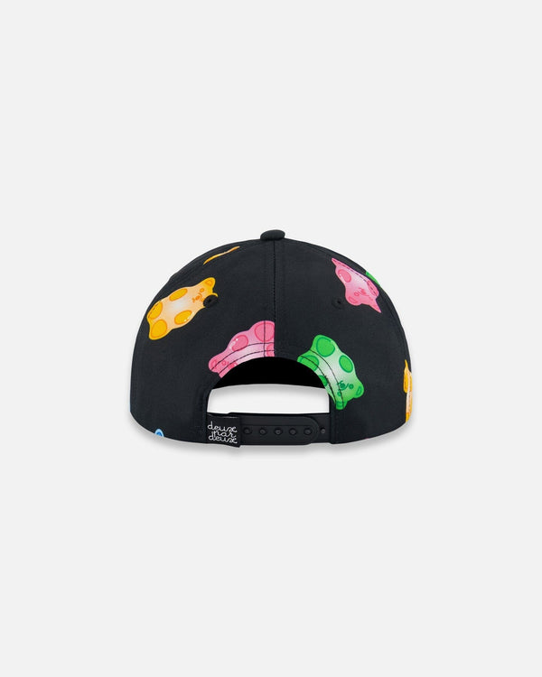 Printed Cap Black And Multicolored Gummies - G30VGC_077