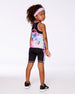 Colorblock Athletic Tank Top Black With Butterflies Printed - G30XG72_009
