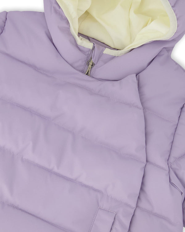 Compressible Winter Puffy Coat Designed For Car Seat Purple Gray - H10B500_591