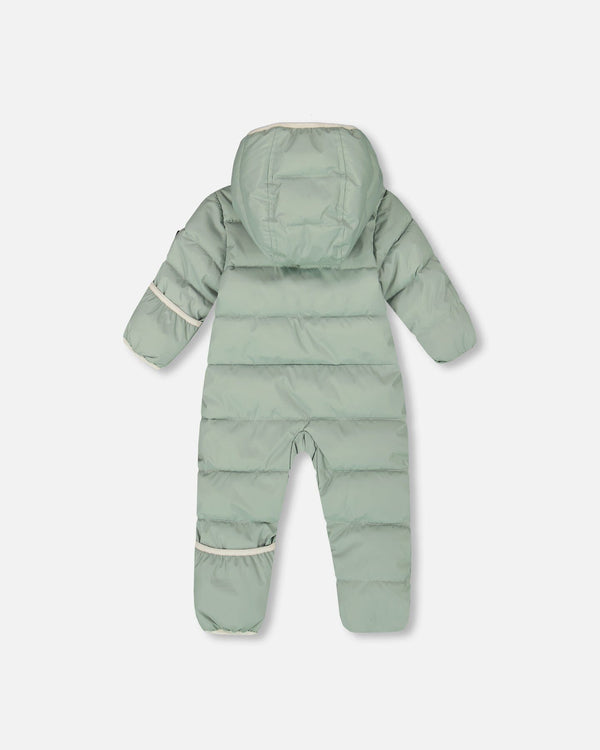 One-Piece Baby Cloud Compressible Snowsuit Designed For Car Seat Sage Green - H10B700_340