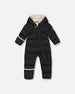 One-Piece Baby Cloud Compressible Snowsuit Designed For Car Seat Black - H10B700_999