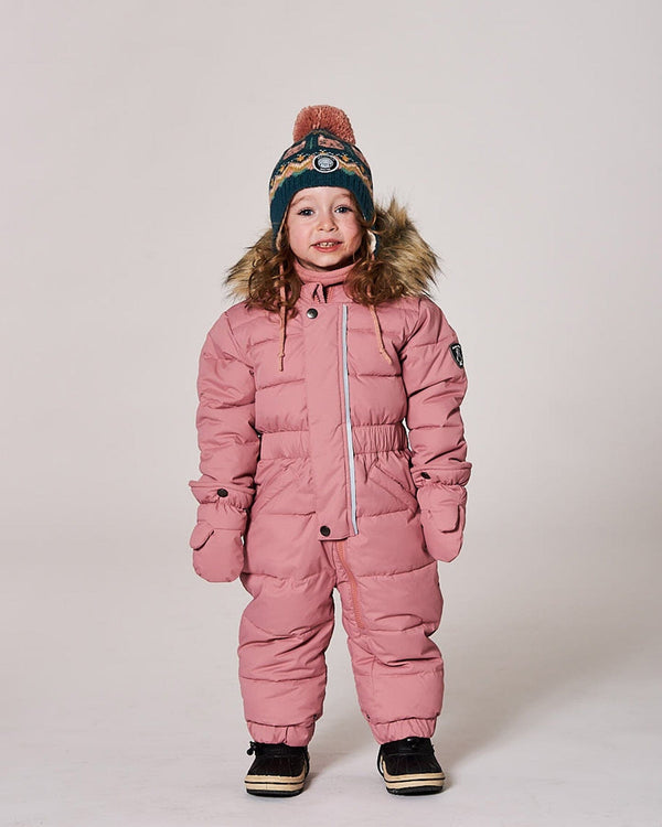 One-Piece Baby Original Puffy Snowsuit Dusty Pink - H10B702_643