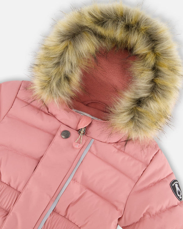 One-Piece Baby Original Puffy Snowsuit Dusty Pink - H10B702_643