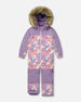 One-Piece Discover Snowsuit Lilac Retro Flower Print - H10DG77_014