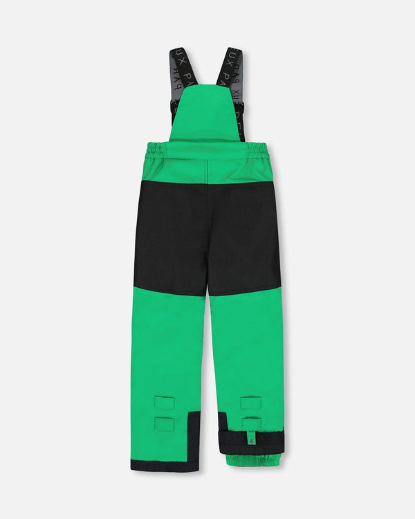 Two-Piece Play Snowsuit With Colorblocked Jacket Green - H10EB46_314