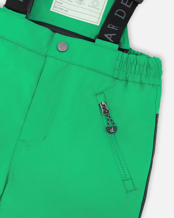 Two-Piece Play Snowsuit With Colorblocked Jacket Green - H10EB46_314