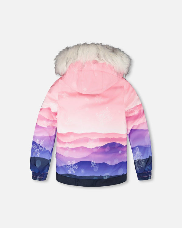 Two-Piece Play Snowsuit With Printed Jacket Navy Blue - H10EG91_479