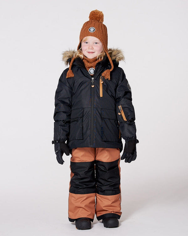 Two-Piece Play Snowsuit With Contrast Jacket Brown Sugar - H10PB42_967