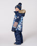 Two-Piece Play Snowsuit With Printed Colorblocked Jacket Navy Blue - H10PB43_479