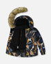 Two-Piece Play Snowsuit With Printed Dinosaurs Jacket Brown - H10PB48_967
