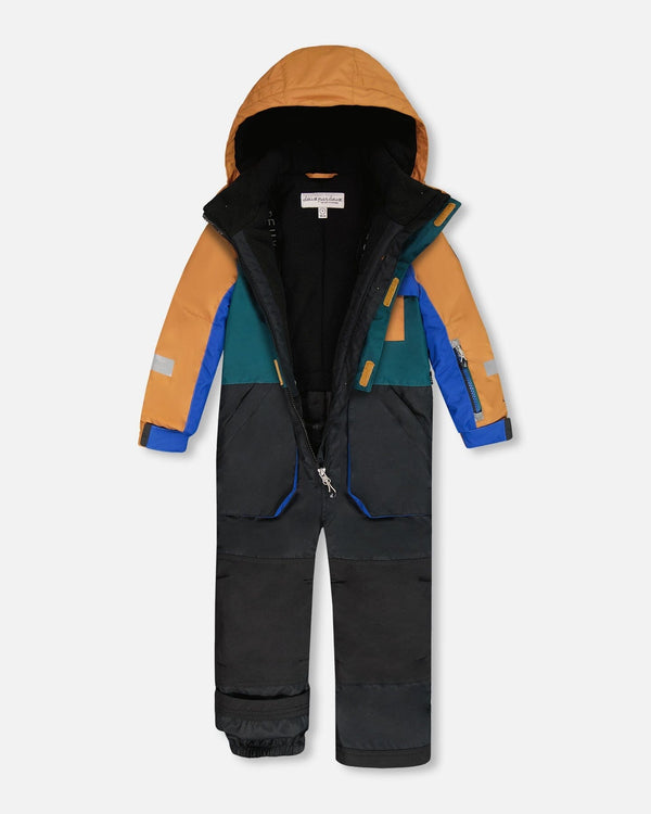 One-Piece Play Snowsuit Colorblocked And Black - H10PB73_999