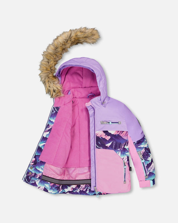 Two-Piece Play Snowsuit Dark Purple - H10PG85_597