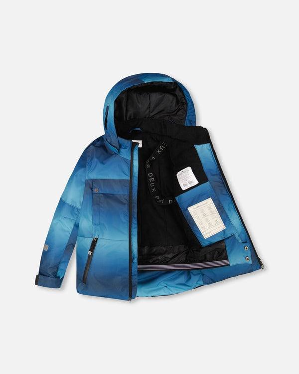 Two-Piece Teknik Snowsuit Teal Gradient - H10TB50_028