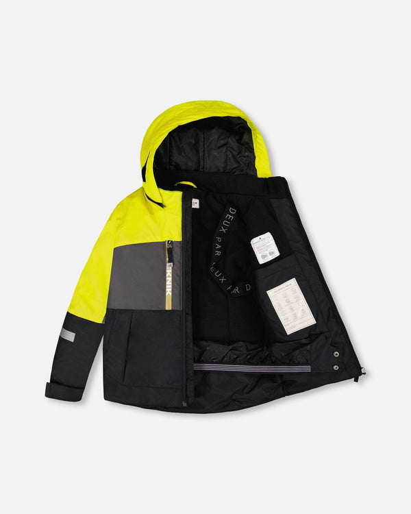 Two-Piece Teknik Snowsuit Colorblocked Light Khaki Green - H10TB51_364