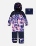 One-Piece Teknik Snowsuit Pink And Blue Marble - H10TG73_007