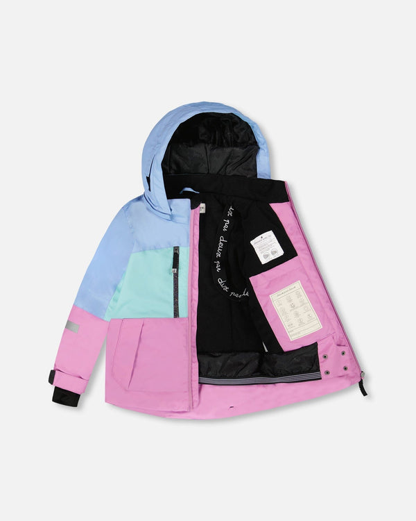 Two-Piece Teknik Snowsuit With Colorblocked Jacket And Solid Pant Black - H10TG93_999