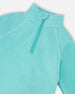 Two-Piece Thermal Underwear Set Turquoise Blue - H10Y600_407