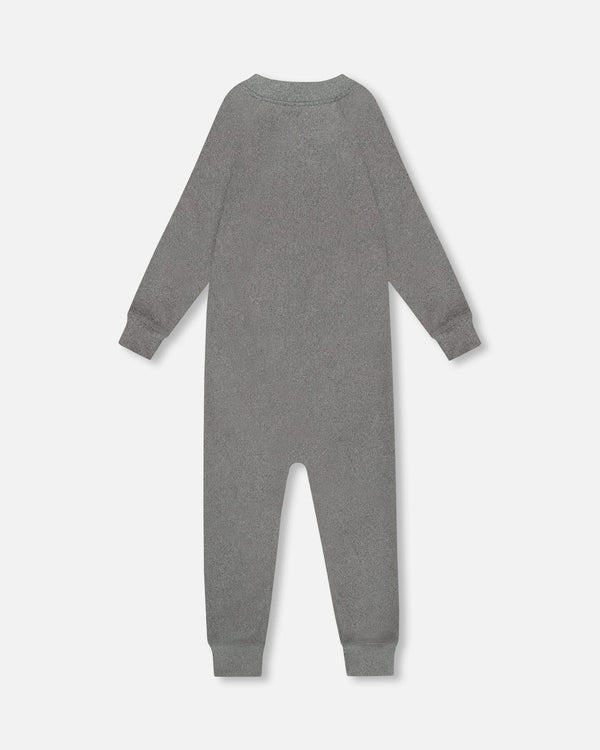 One-Piece Thermal Underwear Dark Heather Gray - H10Y700_197