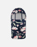 Brushed Jersey Balaclava Navy Flower Print - H10YBAL_016