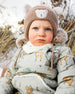 Lined Baby Winter Knit Hat With Ear Flaps Brown - H10ZA03_919
