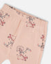 Organic Cotton Pant With Top Set Pink Cat Print - H20B11_049