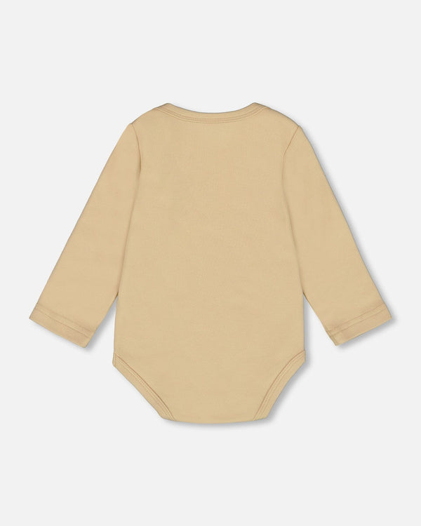 Organic Cotton Onesie Light Caramel - H20C70_109