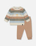 Knitted Top And Pant Set Light Caramel - H20CT12_109