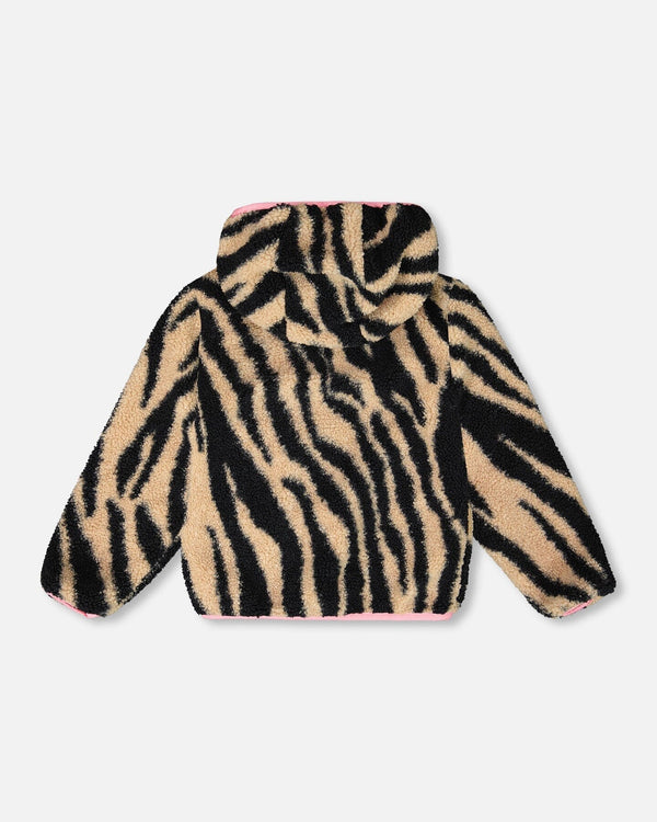 Reversible Mid-Season Sherpa Jacket Zebra - H20W65_680