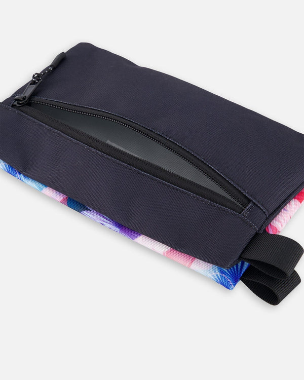 Double Pencil Case Black Butterfly Print - H20ZEC_010