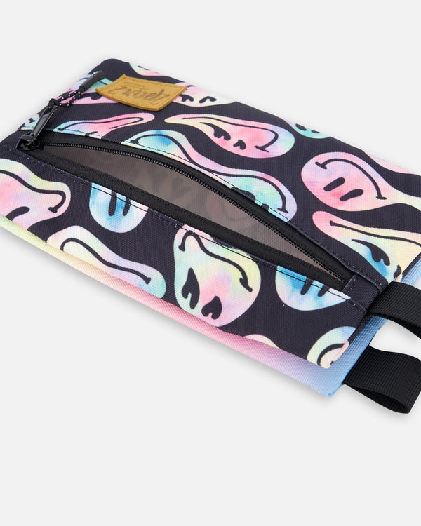 Double Pencil Case Smiley Face Girl - H20ZEC_018