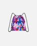 Drawstring Bag Black Butterfly Print - H20ZSC_010