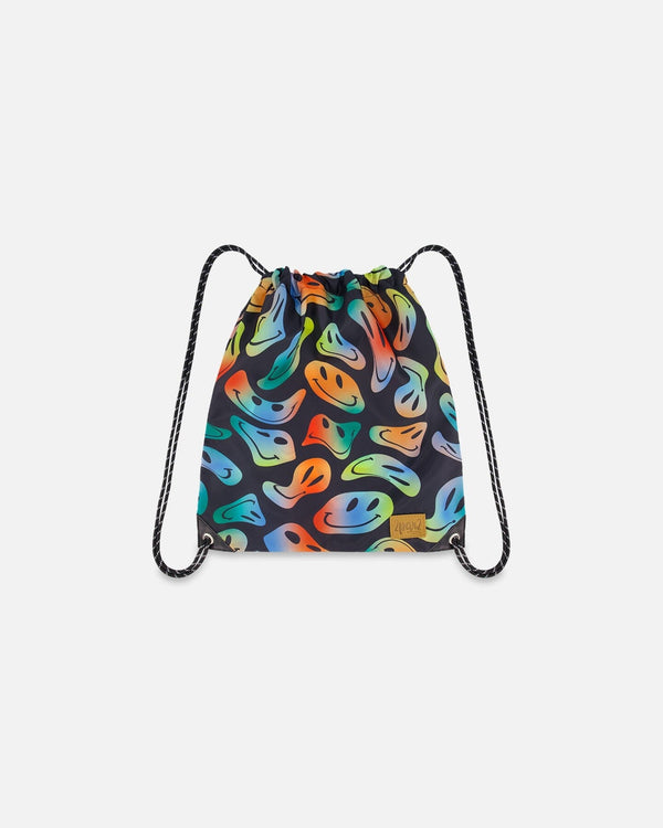 Drawstring Bag Smiley Face Boy - H20ZSC_033