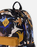 Kids Backpack Black Dinosaur Print - H20ZSD_026