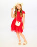 Bi-Material Dress Red - H30H88_07620