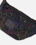 Fanny Pack Black Dinosaur Print - H30VF_3H162