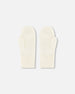 Ribbed Knit Mittens Off White - H30WT26_01380