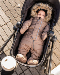 One-Piece Baby Original Puffy Snowsuit Black Snowsuits Deux par Deux 