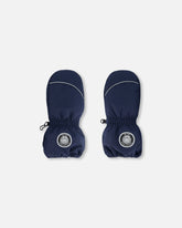 Solid Mittens Navy