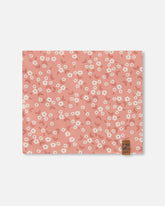 Printed Neck Tube Small White Flowers On Pale Pink