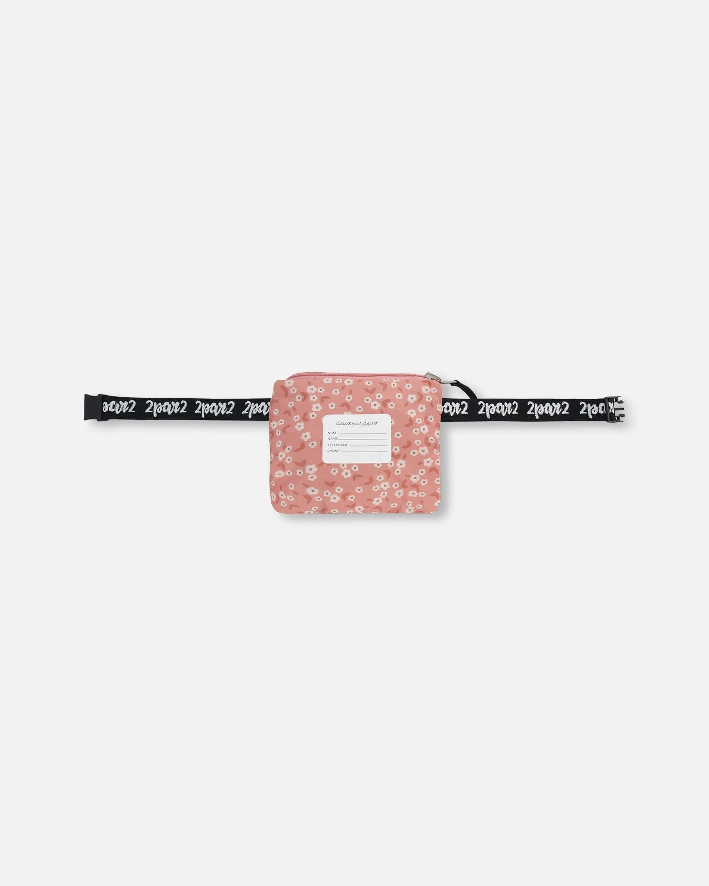 Printed Packable Windbreaker Small White Flowers On Pale Pink - G30W48_006