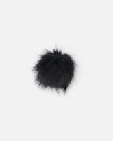 Black Fake Fur Pompom For Hat
