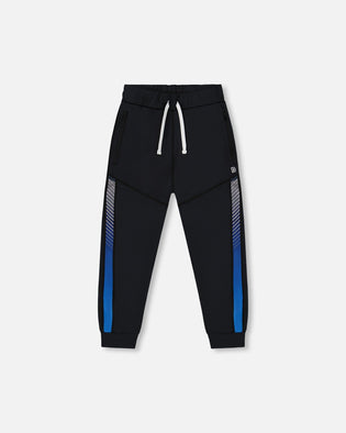 Athletic Pants Blue And Black - G30XB20_999