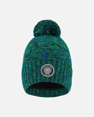Lined Knit Pompom Hat Green And Blue - H10Z45_000
