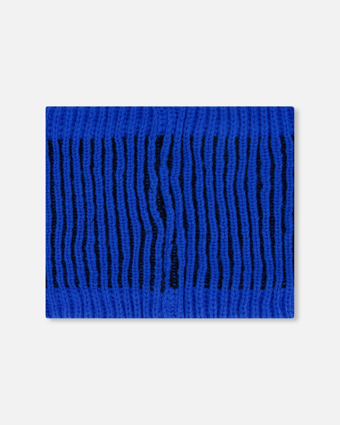 Lined Knit Neckwarmer Black And Blue - H10Z61_000