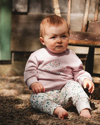 Organic Cotton Evolutive Pant And Long Sleeve Top Set Neutral Purple - H20A14_557