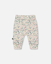Organic Cotton Evolutive Pant Off-White Floral - H20A20_045