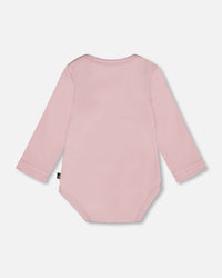 Organic Cotton Long Sleeve Romper Neutral Purple - H20A70_557